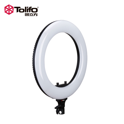 Tolifo圖立方R48B-Lite環(huán)形LED補光燈直播燈48W